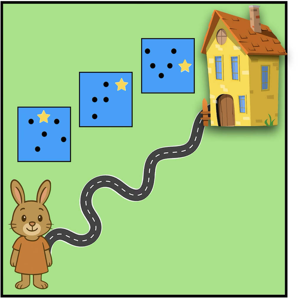 Solve Patterns to Help Bunny Get Home: a tablet game!