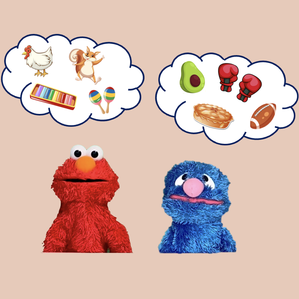 Watch Elmo and Grover talk to friends!