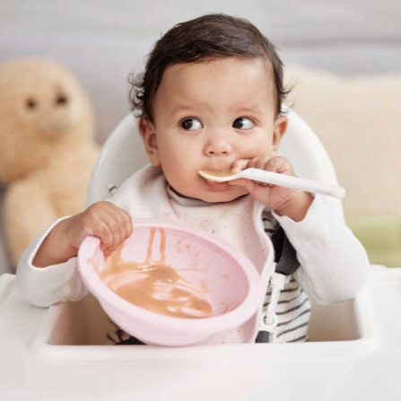 Record a video with your baby during mealtime!