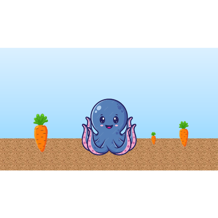Help Ottie the octopus find her lunch!
