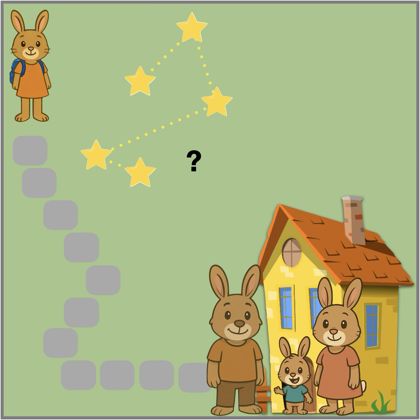 Guess the Pattern to Get Bunny Home!