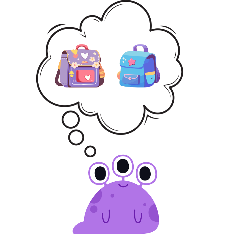 Which One Will They Bring To School?