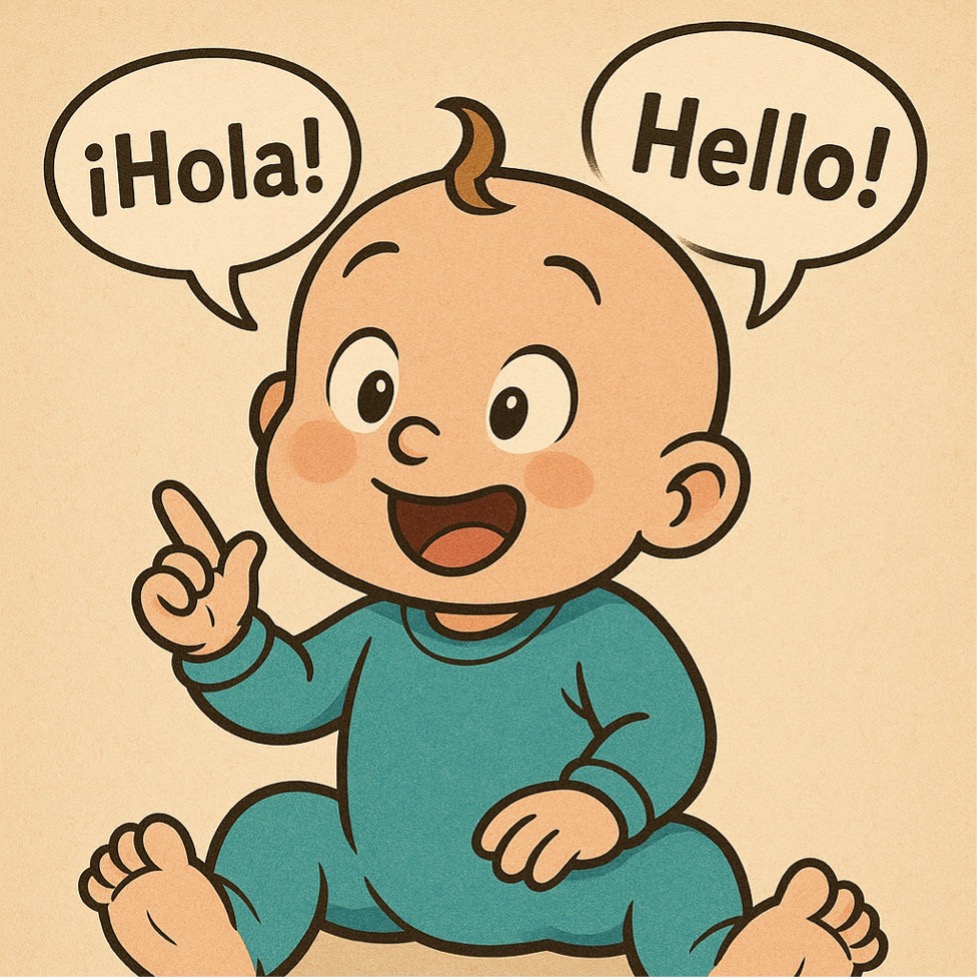 Who speaks Spanish and English around your family?