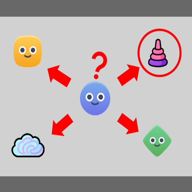 Help Mr. Blue get the object he needs!