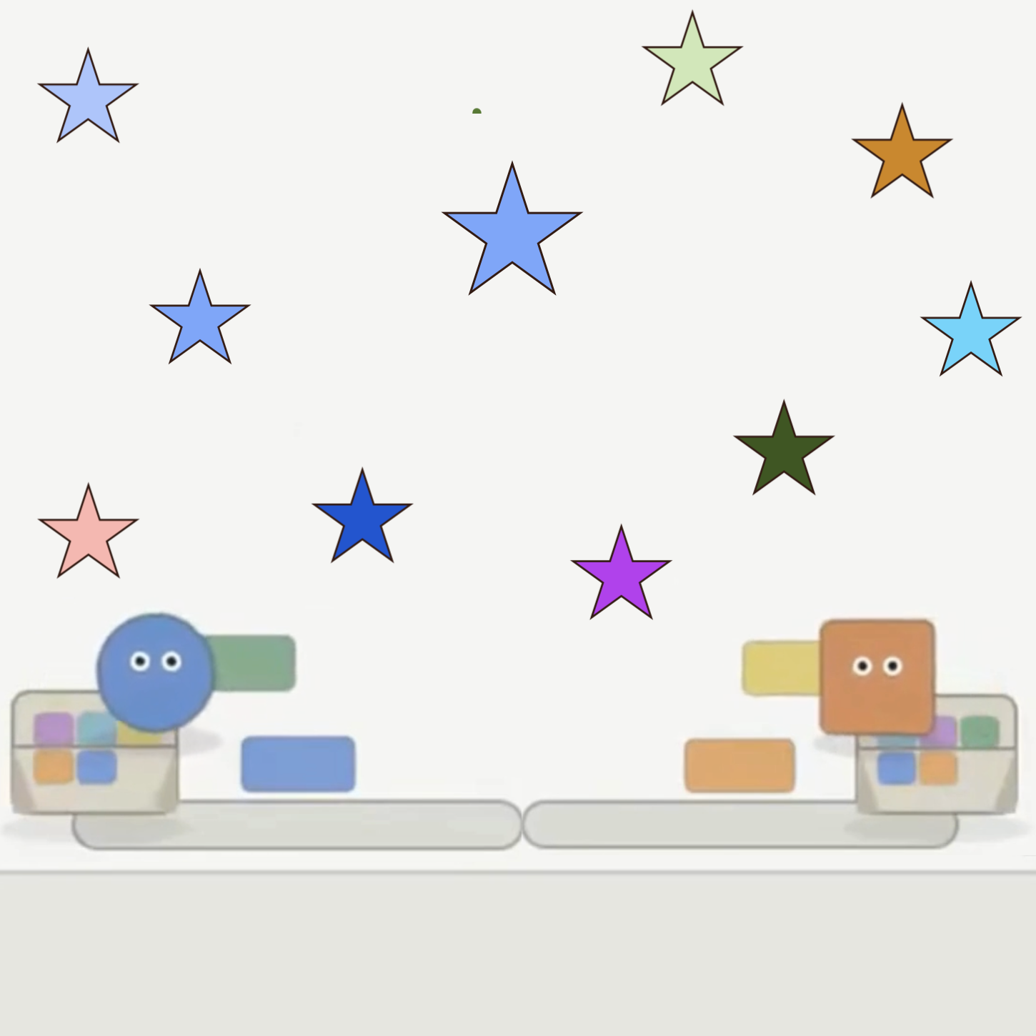 Cute Shapes Working Together